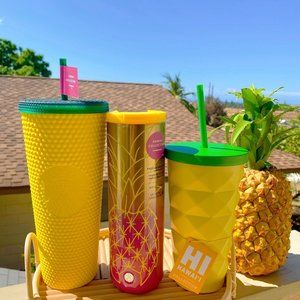 Starbucks Hawaii Pineapple SET of 4 Tumblers